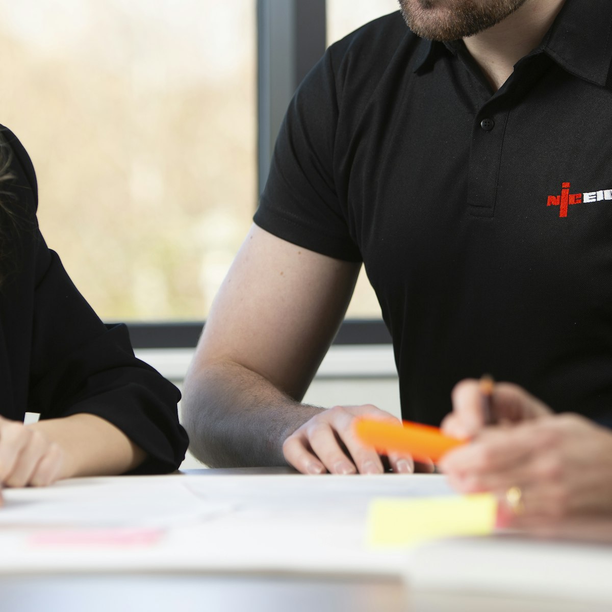 Man in NICEIC workwear